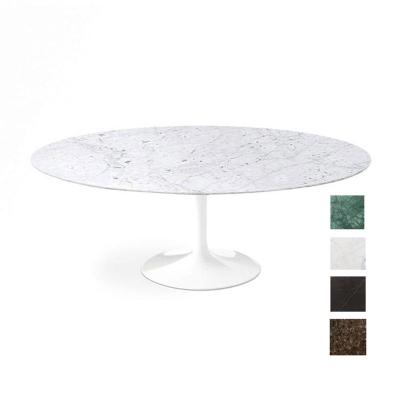 China Nature Stone Tulip Modern Luxury Marble Table Tulip Table White Tulip for sale