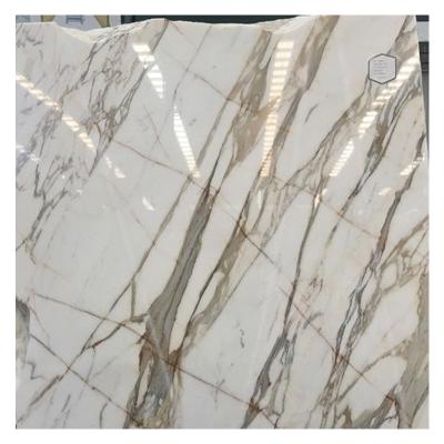 China Modern hot sale italy calacatta gold marble slabs with gold veins for sale