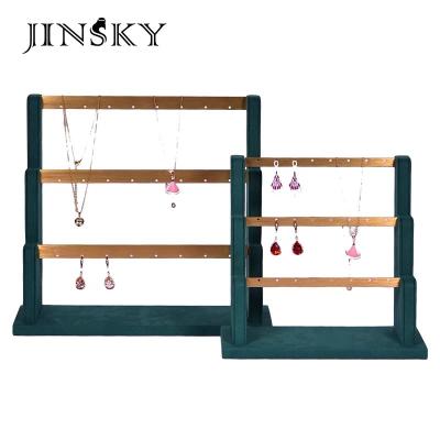 China JINSKY Durable Jewelry Earring Display Metal Jewelry Stand For Luxury Earrings Earring Display Rack for sale