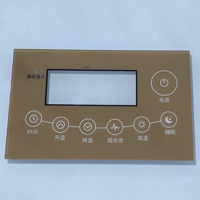 China Widely Used OEM Silk-screen Printing CNC Cutting Decorative PC/Acrylic Front Panel PET Diffusion Check Sticker Film for sale