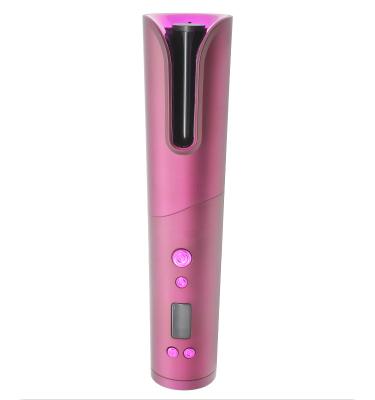 China Factory Supply Aluminum USB Rechargeable Cordless Automatic Rotating Curling Irons Portable Automatic Magic Cordless Hair Curler for sale