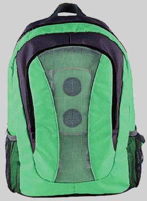 China bolso CF-03, verde claro y negro, de nylon, impermeable, bluetooth, mp3, mochila del viaje del locutor. en venta