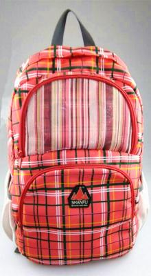 China Watermelon red Speakers Backpack double bags with lattice fringes X-03 for sale