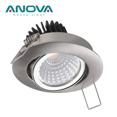 China Promotional Premium Variable LED Downlight Light Fixture Zinc Alloy Adjustable Recessed Frame for sale