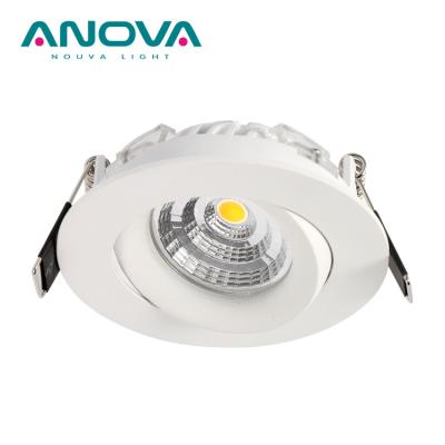 China Gimbal Led Downlight Design Adjustable Patented Gimbal Gyro 360 Degree Adjustable CE IP44 ROHS Certified 10W Recesse Downlight LED for sale