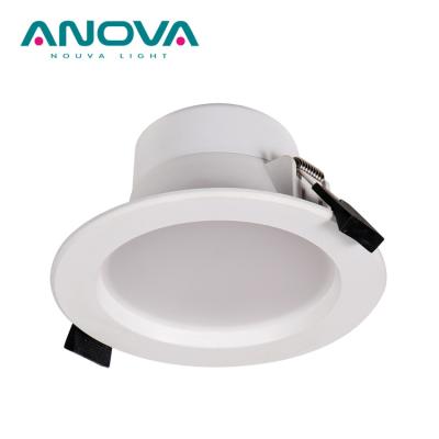 China Modern SAA Approved Dimmable 3 CCT Down Light Concave Cover IP44 9W Adjustable SMD LED Recessed Downlight for sale