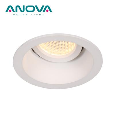 China Quality 9W dimmable anti-glare swing anti-glare adjustable aluminum commercial lighting recessed led downlight for sale