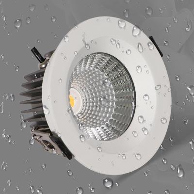 China Fixed anti-glare led cob downlight round aluminum commercial indoor waterproof low glare anti-glare light led ip65 for sale