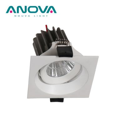 China High Quality Warm White Anti-Glare Aluminum Housing Swing Dimmable Recessed LED Downlight 7W 3000K for sale