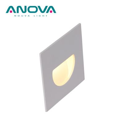 China Modern Square LED 1W Aluminum Housing Spotlight Dimmable PWM Led Wall Light Staircase Led Downlight for sale