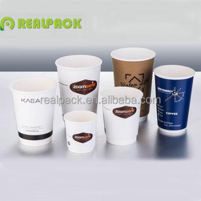 China Disposable Premium Coffee Disposable Paper Cup With Plastic Lid for sale