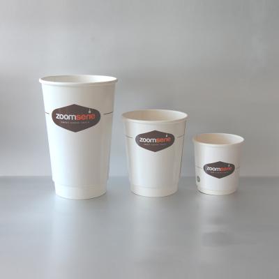 China 8oz/12oz/16oz Disposable Take Away Double Wall Paper Coffee Cups for sale