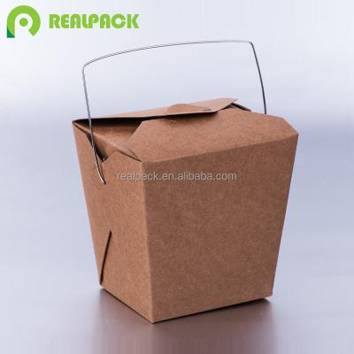 China Disposable Chinese take away food container with handle for sale