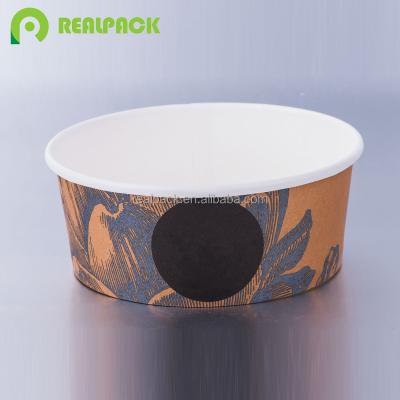 China Disposable Disposable Salad Packaging Paper Box for sale