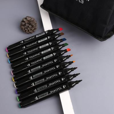 China Promotional Gift 80 Color Alcohol Markers Dual Tip Art Marker Pen Classic Series Alcohol Felt Permanent Markers for sale