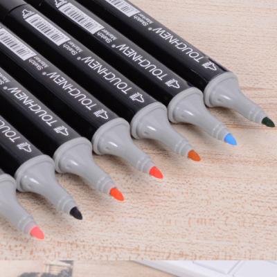 China Erase Chalk Liquid Markers Good Quality Non-Toxic Plastic Ink Dusl Head Colored Permanent Marker Pen for sale