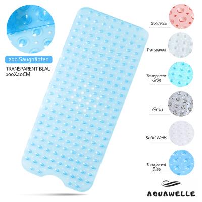 China Viable Custom Function Bathroom Products PVC Non-Slip Bathtub Bath Mats With Suction Cups for sale