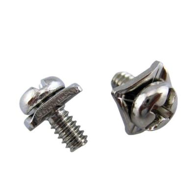 China China Factory Round Gold Plated Pan Head Combination Screw With for sale