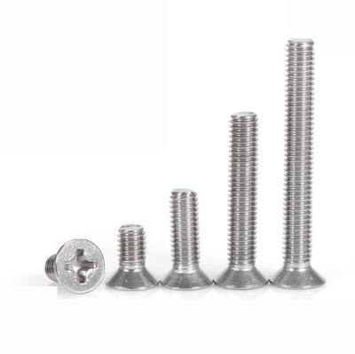 China Stainless Steel Countersunk Cross Recessed Bolts for sale