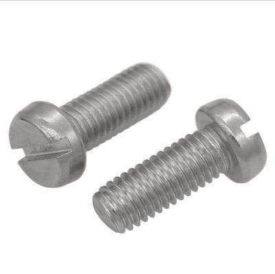 China Round M3 M4 M5 M6 M7 M8 Customized Stainless Steel Round Head Slotted Machine Screws for sale