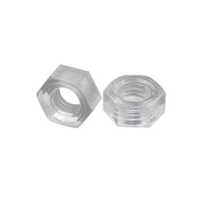 China PC Nylon Metric Plastic Hexagon Hex Nut Automotive Industry Open Nut for sale