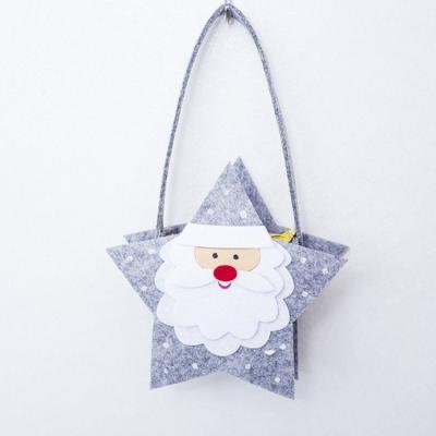 China Environment Friendly Felt Fabric Felt Material Christmas Decorative Hand Held Basket for sale