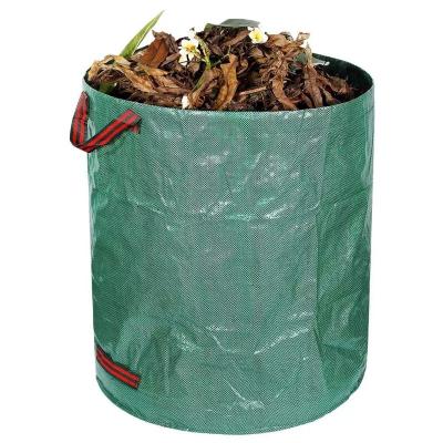 China Collapsible Yard Pool Lawn Garden Trash Bags Waterproof/Eco-Friendly Reusable Heavy Duty Extremely Durable Foil Waste Bag for sale