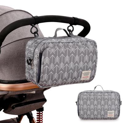 China Water Resistant Fashion Style Baby Stroller Organizer Bag Stroller Bag Baby Diaper Bag for sale