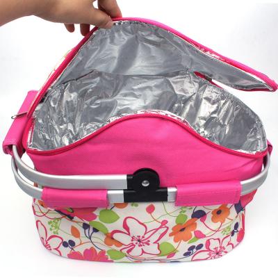 China New Arrived Picnic Insulated Outside Large Capacity Bag Piknik Bottle Fish Bag Metal Handle Cooler Cooler Bag for sale