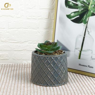 China Durable Custom Artificial Small Plants Succulents Plants Home Decoration Artificial Succulent Plants With Ceramic Pot for sale