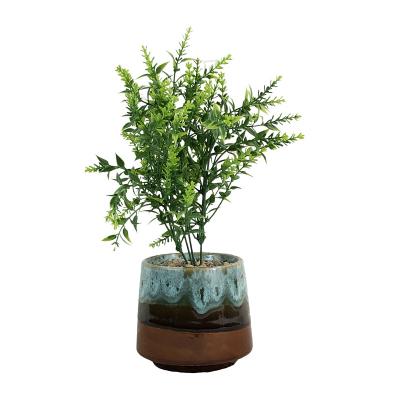 China Durable New arrival Realistic Artificial Potted Plants Indoor Faux Plants Home Decor Plastic Green Fake Plant Decoration for sale