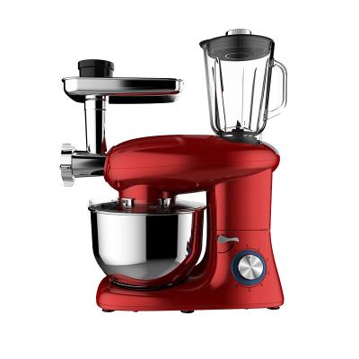 China Manufacturer High Quality 6-Speed ​​1500W Household Bread Bowl 6L Stainless Steel Stand Dough Mixer Electric Multifunctional Dough Mixer for sale