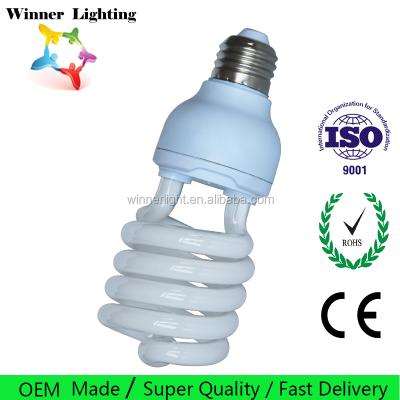 China 15w 20w 25w 30w 40w Compact Fluorescent Lamp Half Spiral 220-240v Energy Saving Light Bulb 58*150mm for sale