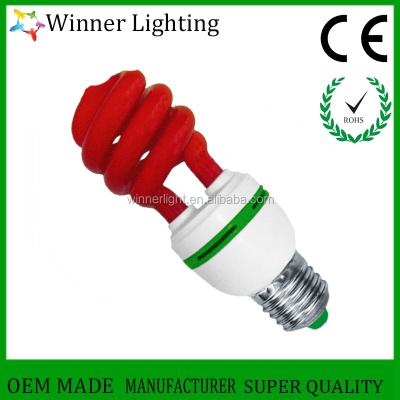 China Half Spiral CFL Green Color PP Light Bulb Principle Red Blue Mosquito Repellent Lamp for sale