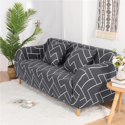 China Simple Print Sofa Cover High Stretch Sofa Cover Waterproof Elastic Design Sofa Cover for sale