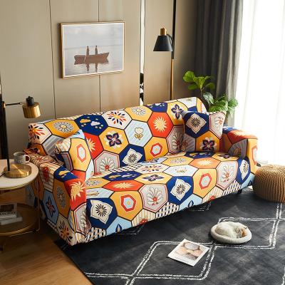 China Bohemian Design Turkey 3 Seaters Sofa Covers Simple Round Style Stretch Elastic Fabric Universal Waterproof Polyester for sale