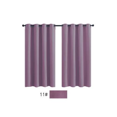 China 2022 Blackout Ready Made Polyester Blackout Curtains Triple Weave 100% Solid Curtains For Living Room for sale