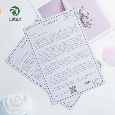 China Hotel Supermarket Custom Paper Printed Instruction Folding Leaflet Die Cut Brochure Manual for sale