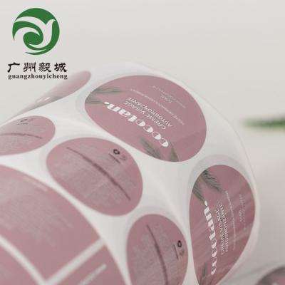 China Custom Recyled Factory Price Vinyl Sticker Printing Waterproof Roll Label For Bottles for sale