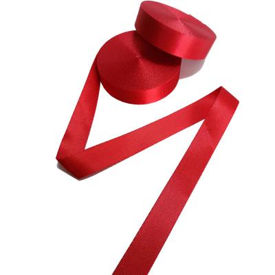 Cina Red 2.5cm Nylon Webbing Canvas tessuto 25mm Nylon Strap Non Elastico in vendita