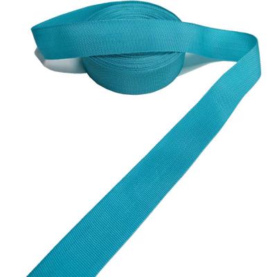 China Woven 25mm Polypropylene Webbing Blue Polypro Webbing Strap for sale