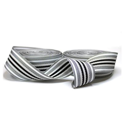 China Intercolor Streifen Polyester Webbing 3,1cm Pp Webbing Tape Für Hosen Taille Band zu verkaufen