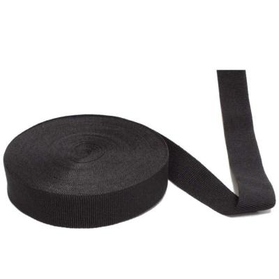 China 3.5cm schwarz elastisches Webbing Hochfestigkeit gewebtes Polyester-Elastisches Band zu verkaufen