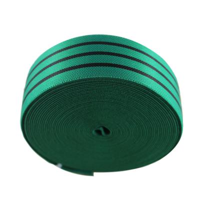 China 40 mm Polsterband Grünes elastisches Webbing für Außenmöbel zu verkaufen