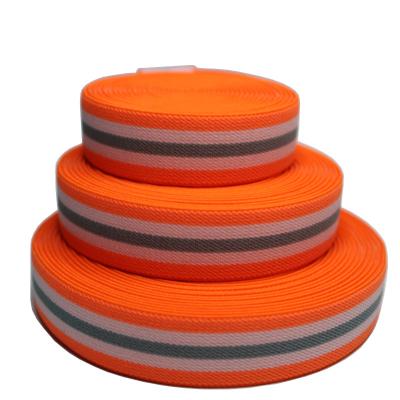 China Knitting Nylon Elastic Webbing Intercolor 20mm Woven Webbing Strap for sale