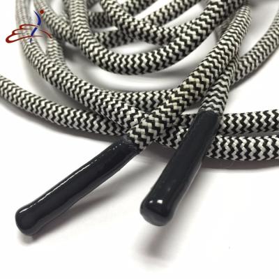 Chine Lace personnalisée noir et blanc en silicone avec les extrémités trempées à vendre