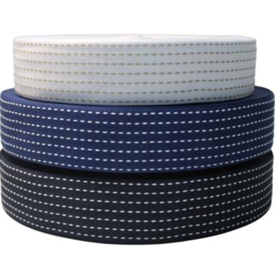 China Factory Price Soft Striped Plain Polyester Webbing Tape for garment Te koop