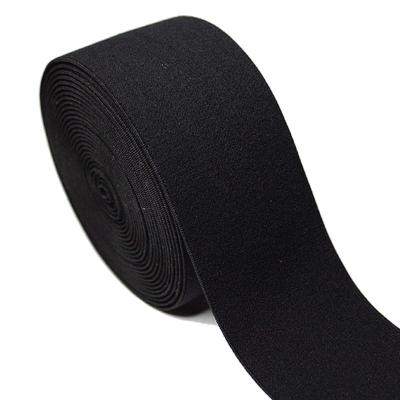 China Breed 2 inch 5cm Zwarte zachte nylon elastische tailleband voor ondergoed Te koop