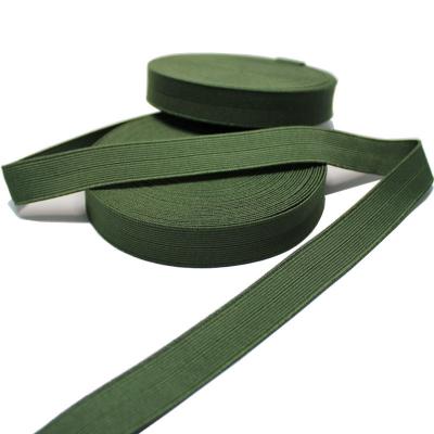 China Custom 3/4 inch geweven dik bindend FOE Stretch Webbing vouw over elastisch Te koop