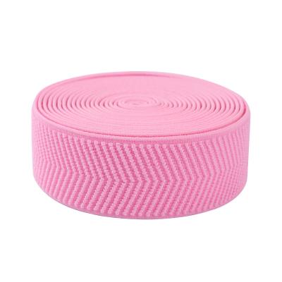 China Anpassungsfähiges 3,5 cm Polyester Heringbone Elastisches Webbing für die Bekleidungsindustrie zu verkaufen